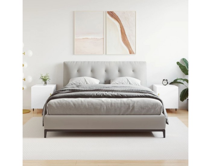 Sonata H Нощни шкафчета 2 бр бели 40x40x50 см инженерно дърво