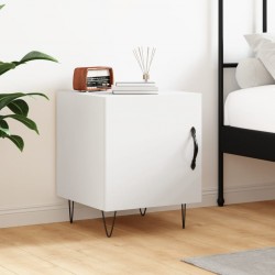 Sonata H Нощно шкафче, бяло, 40x40x50 см, инженерно дърво - Noptiere