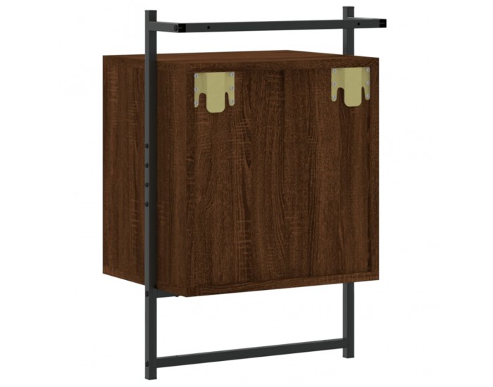 Sonata H Нощно шкафче стенно кафяв дъб 40x30x61 см инженерно дърво