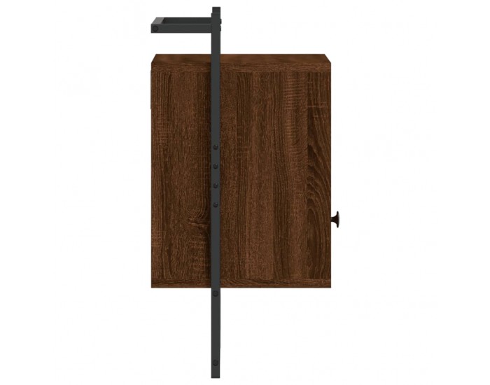 Sonata H Нощно шкафче стенно кафяв дъб 40x30x61 см инженерно дърво