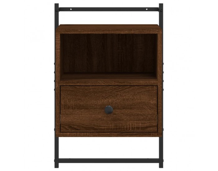 Sonata H Нощно шкафче стенно кафяв дъб 40x30x61 см инженерно дърво