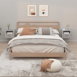 Sonata H Нощни шкафчета за стенен монтаж 2 бр бетонно сиви 50x36x40 см - Noptiere