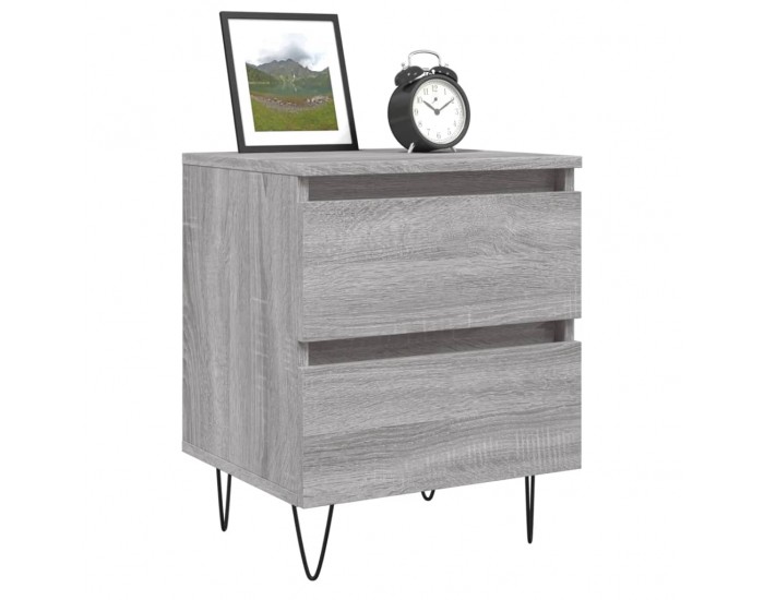 Sonata H Нощни шкафчета 2 бр сив сонома 40x35x50 см инженерно дърво