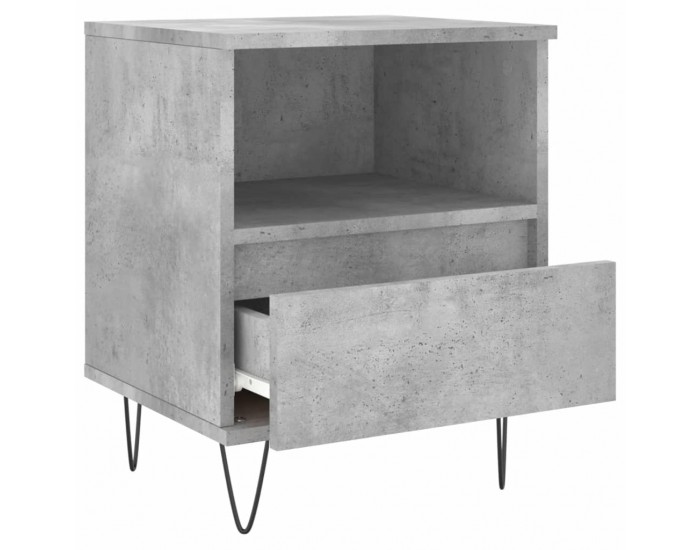 Sonata H Нощни шкафчета 2 бр бетонно сив 40x35x50 см инженерна дървесина