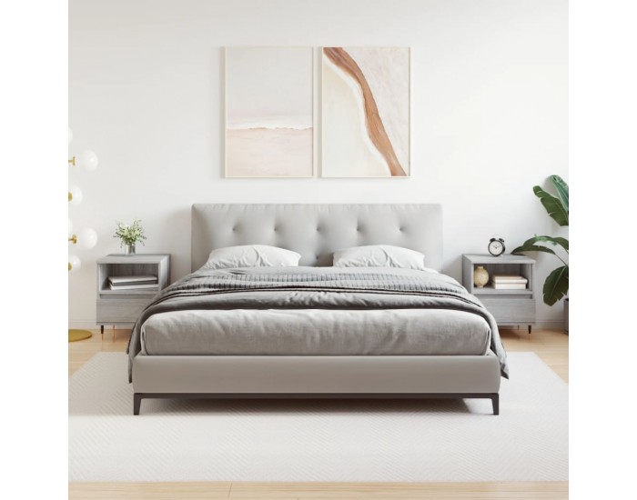 Sonata H Нощни шкафчета 2 бр сив сонома 40x35x50 см инженерно дърво