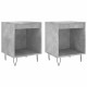 Sonata H Нощни шкафчета 2 бр бетонно сив 40x35x50 см инженерна дървесина