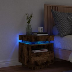 Sonata H Нощно шкафче с LED осветление, опушен дъб, 40x39x48,5 см - Noptiere