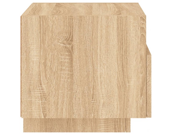 Sonata H Нощно шкафче с LED осветление, дъб сонома, 40x39x37 см