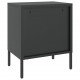 Sonata H Нощни шкафчета 2 бр черни 50x35x60 см стъкло и стомана