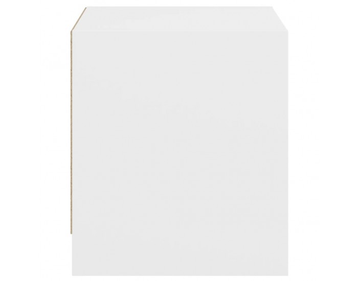 Sonata H Нощни шкафчета със стъклени врати 2 бр бяло 35x37x42 см