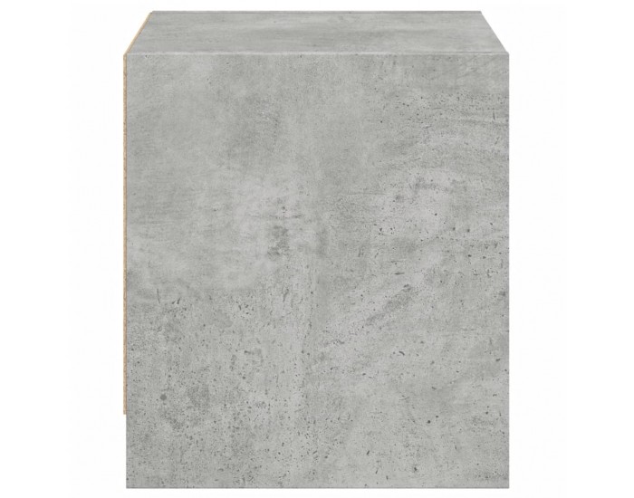 Sonata H Нощни шкафчета със стъклени врати 2 бр бетонно сиво 35x37x42 см