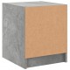 Sonata H Нощни шкафчета със стъклени врати 2 бр бетонно сиво 35x37x42 см