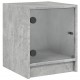 Sonata H Нощни шкафчета със стъклени врати 2 бр бетонно сиво 35x37x42 см