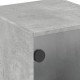 Sonata H Нощни шкафчета със стъклени врати 2 бр бетонно сиво 35x37x42 см