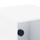 Sonata H Нощни шкафчета със стъклени врати 2 бр бяло 35x37x35 см