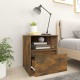 Sonata H Нощни шкафчета 2 бр опушен дъб 40x40x50 см инженерно дърво