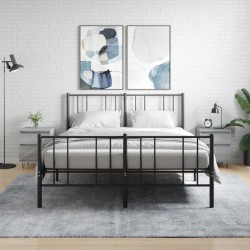 Sonata H Нощни шкафчета 2 бр сив сонома 40x35x50 см инженерно дърво - Noptiere