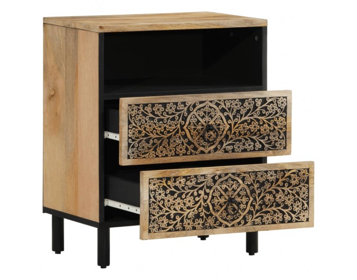 Sonata H Нощно шкафче 50x33x60 см мангово дърво масив
