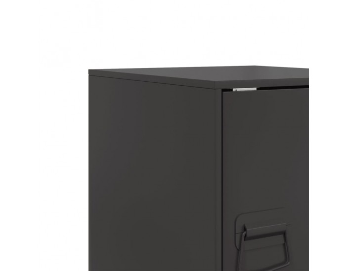 Sonata H Нощно шкафче, черно, 34,5x39x44 см, стомана