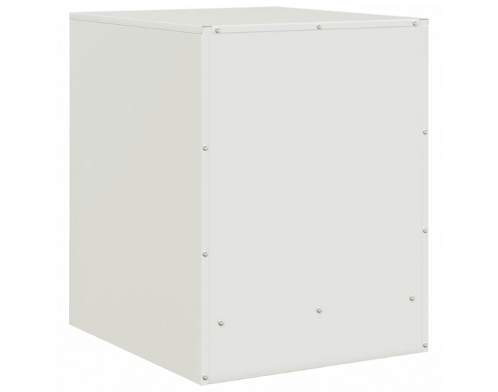 Sonata H Нощни шкафчета, 2 бр, бели, 34,5x39х44 см, стомана