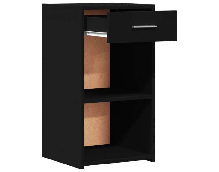 Sonata H Нощни шкафчета 2 бр черни 35x34x65 см инженерно дърво