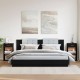 Sonata H Нощни шкафчета 2 бр черни 35x34x65 см инженерно дърво