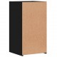 Sonata H Нощни шкафчета 2 бр черни 35x34x65 см инженерно дърво
