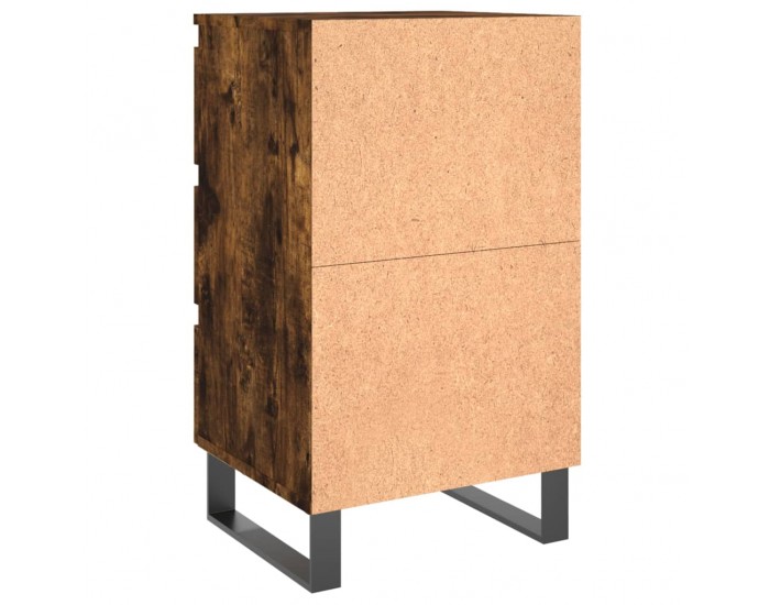 Sonata H Нощни шкафчета 2 бр опушен дъб 40x35x69 см инженерно дърво