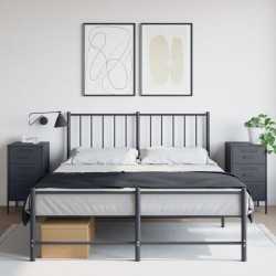 Sonata H Нощни шкафчета, 2 бр, антрацит, 36x39x68 см, стомана - Noptiere