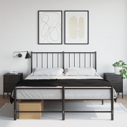 Sonata H Нощно шкафче 2 бр черно 36x39x50,5 см стомана - Noptiere