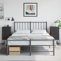 Sonata H Нощни шкафчета 2 бр черен 36x39x78 см стомана - Noptiere