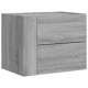 Sonata H Нощни шкафчета за стенен монтаж, 2 бр, сив сонома, 45x30x35 см