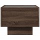 Sonata H Нощна масичка с Infinity LED, кафяв дъб, 40x40x30 см