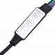 Sonata H Нощна масичка с Infinity LED, кафяв дъб, 40x40x51 см