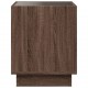 Sonata H Нощна масичка с Infinity LED, кафяв дъб, 40x40x50 см