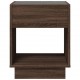 Sonata H Нощна масичка с Infinity LED, кафяв дъб, 40x40x50 см