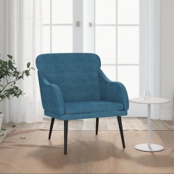 Sonata H Кресло, синьо, 63x76x80 см, кадифе - Fotolii