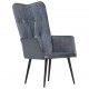 Sonata H Wingback стол, сив, естествена кожа