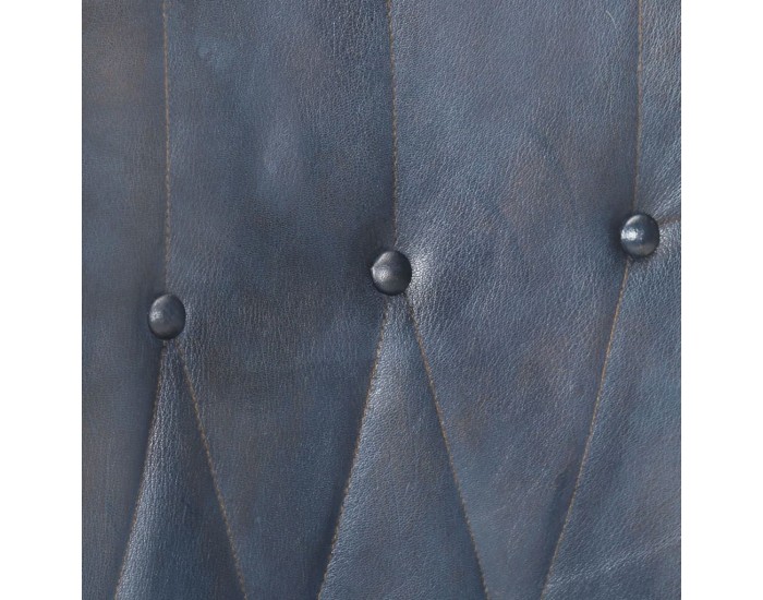 Sonata H Wingback стол, сив, естествена кожа