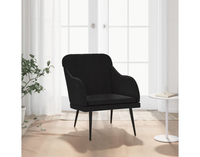 Sonata H Кресло, черно, 63x76x80 см, кадифе