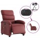 Sonata H Електрически масажен накланящ стол виненочервен изкуствена кожа