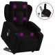 Sonata H Масажен изправящ стол реклайнер, черен, текстил