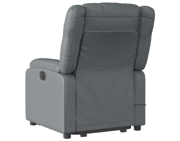 Sonata H Изправящ масажен реклайнер стол, сива, изкуствена кожа