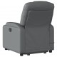 Sonata H Електрически изправящ масажен реклайнер стол, сив, еко кожа