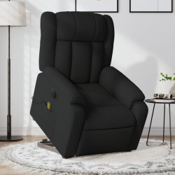 Sonata H Електрически изправящ масажен реклайнер стол черен текстил - Mobilier tapițat