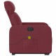Sonata H Електрически изправящ масажен реклайнер виненочервен текстил