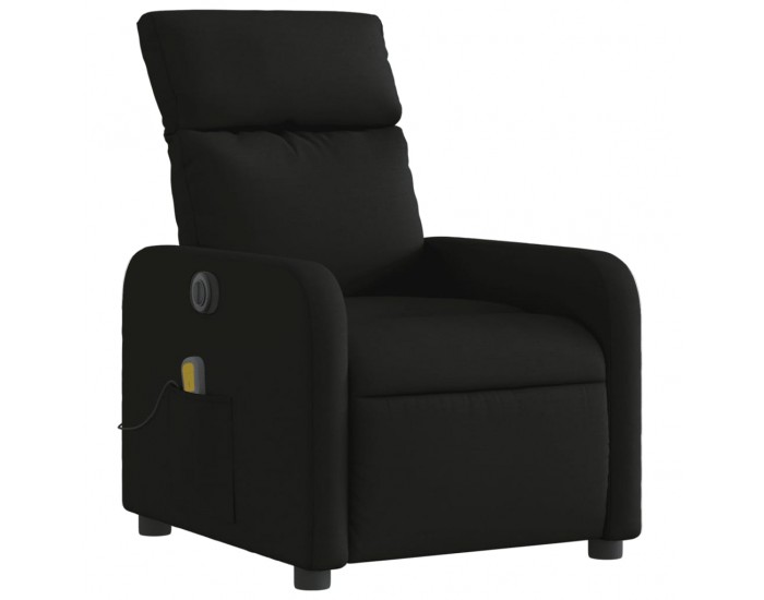 Sonata Fotoliu electric de masaj rabatabil, negru, textil