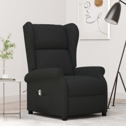 Sonata H Wingback електрически реклайнер стол, черен, текстил - Fotolii