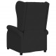 Sonata H Wingback електрически реклайнер стол, черен, текстил