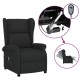 Sonata H Wingback електрически реклайнер стол, черен, текстил